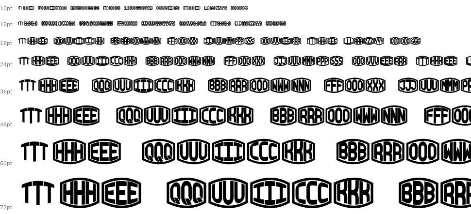Blocky Monogram font Şelale