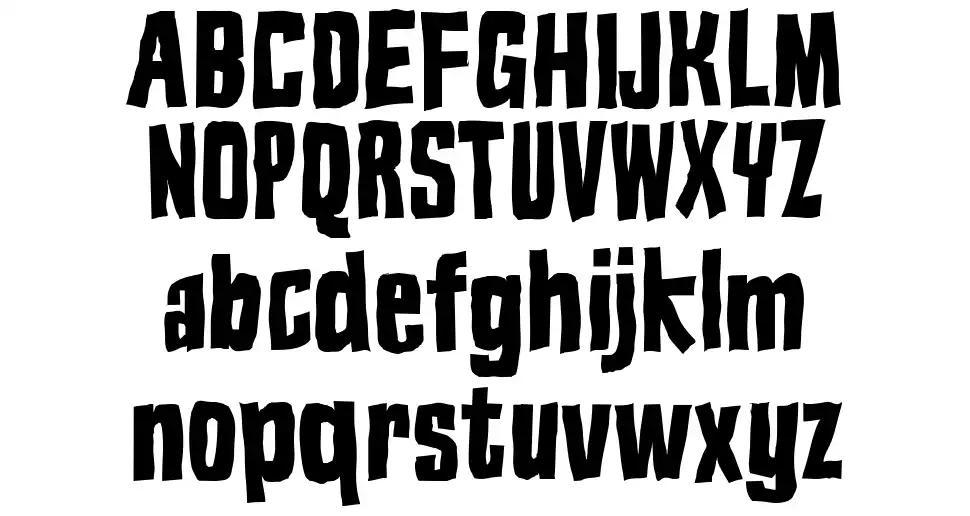 Blok font specimens