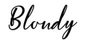 Blondy font