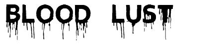 Blood Lust font