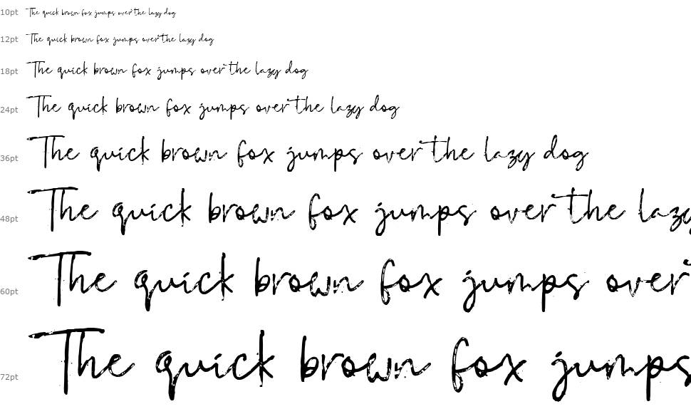 Bloody Script font Şelale