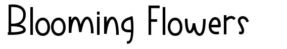 Blooming Flowers font