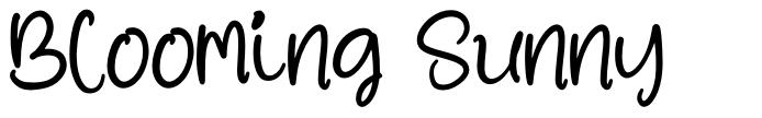 Blooming Sunny font