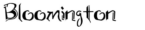 Bloomington 字形