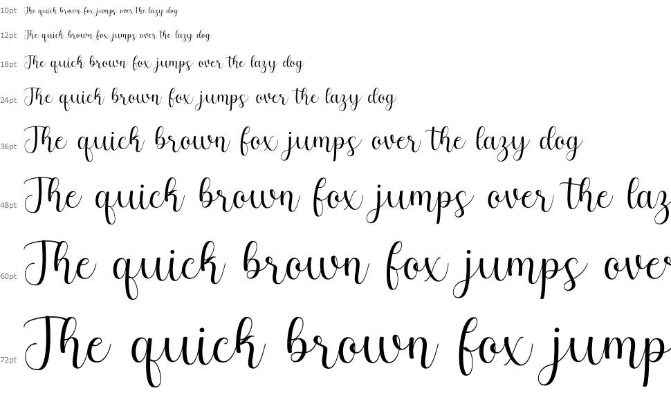 Blosome font Waterfall