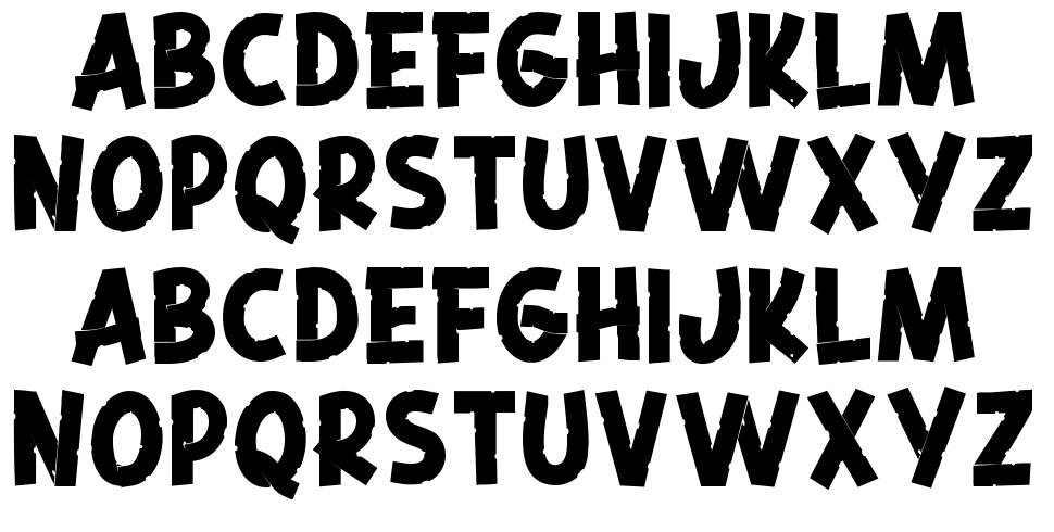 Blotchy Bitter font Örnekler