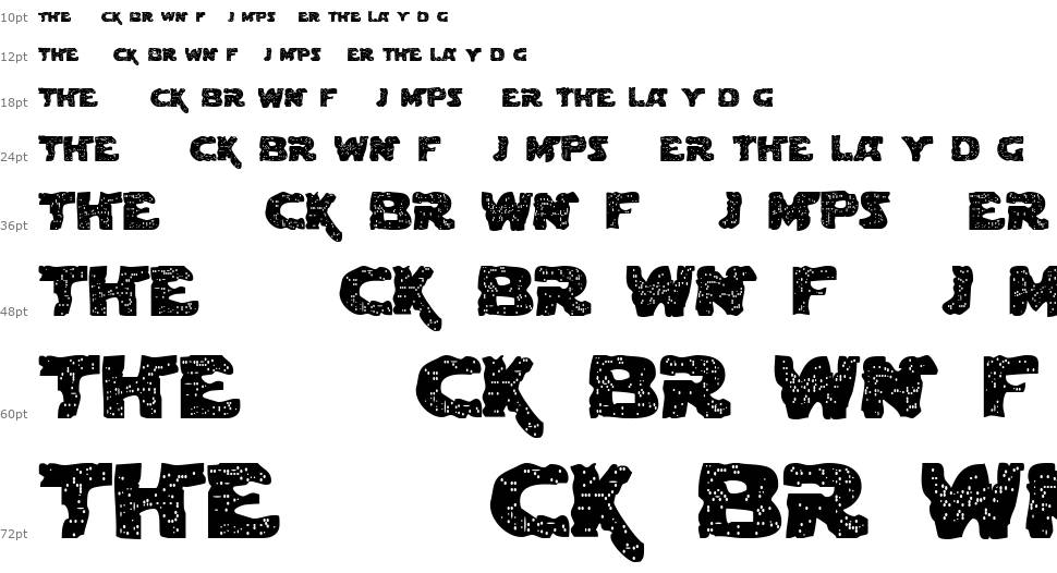 Blown Droid font Şelale