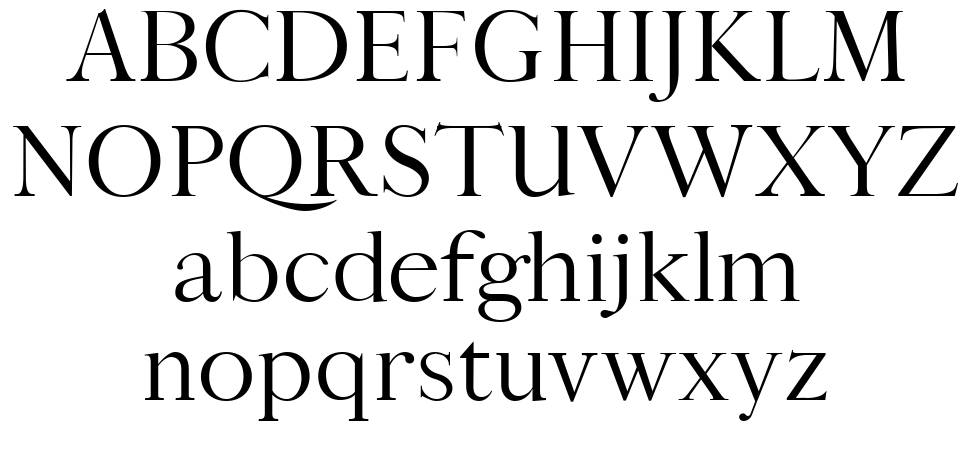 Bludhaven font specimens