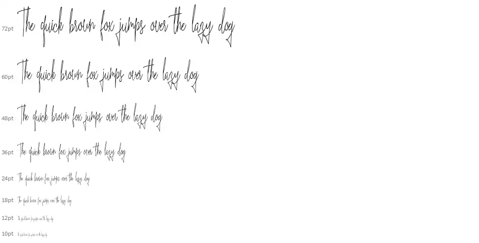 Blue Indigofont waterfall