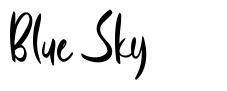 Blue Sky шрифт