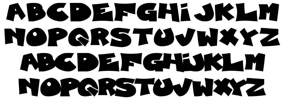 Blueberry Foxhound font Örnekler