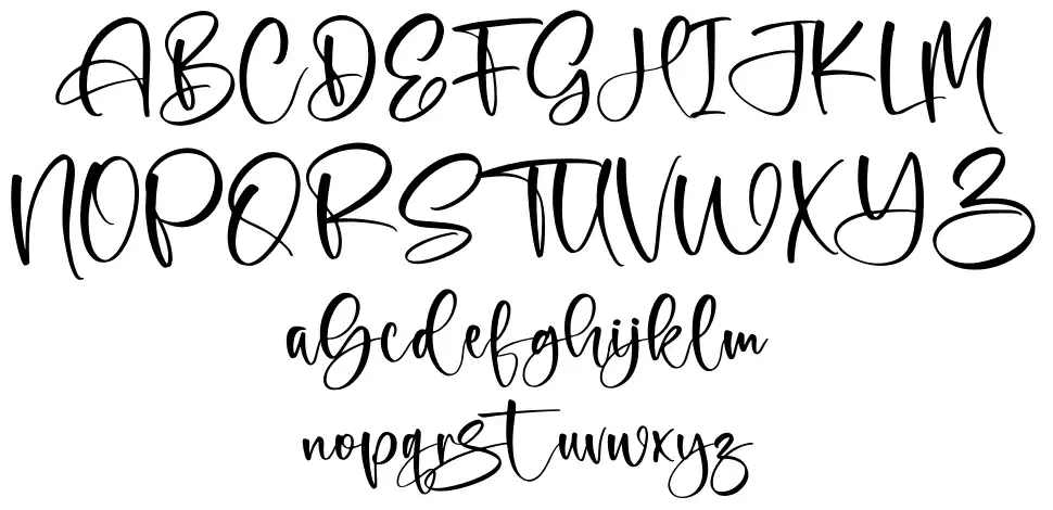 Bluecarfont specimens
