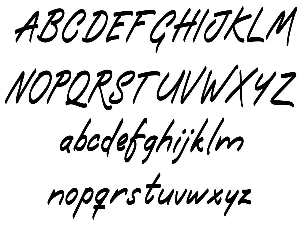 Blueflare font specimens