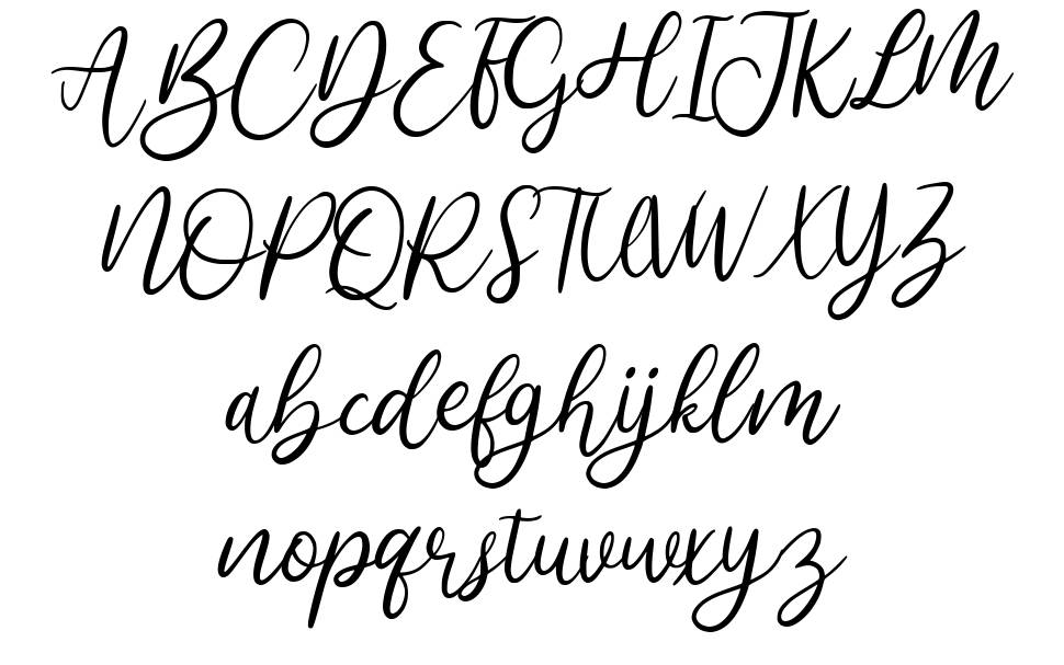 Bluehonest font Örnekler