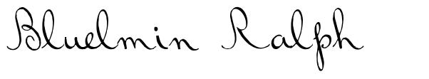 Bluelmin Ralph шрифт