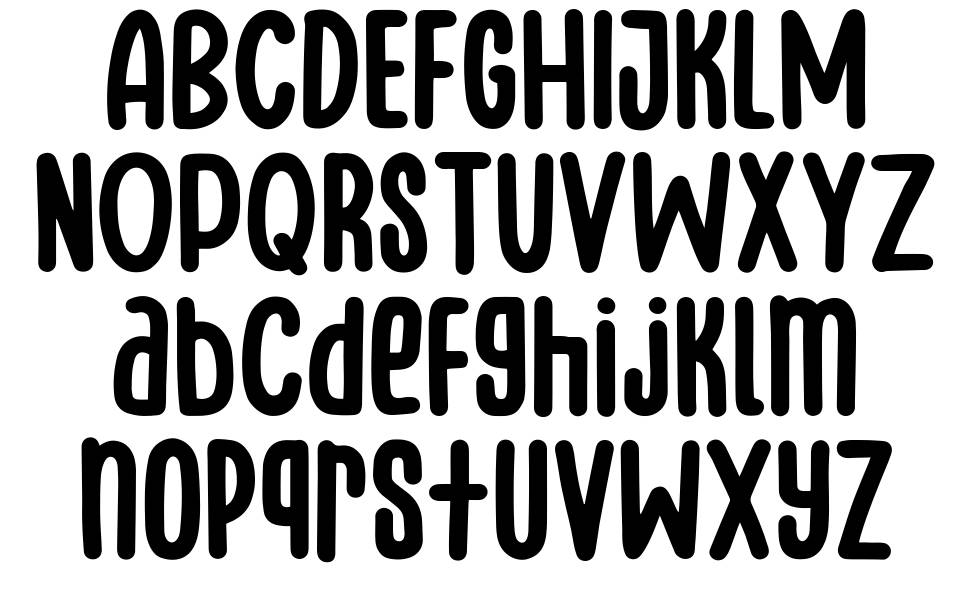 Bluenesia font specimens