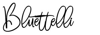 Bluettelli font