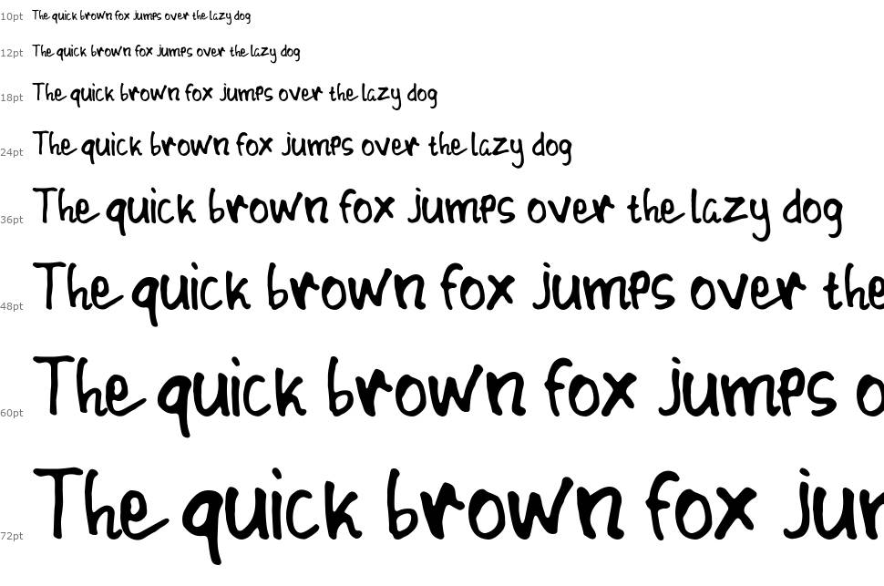 Blunder Sticky font Waterfall