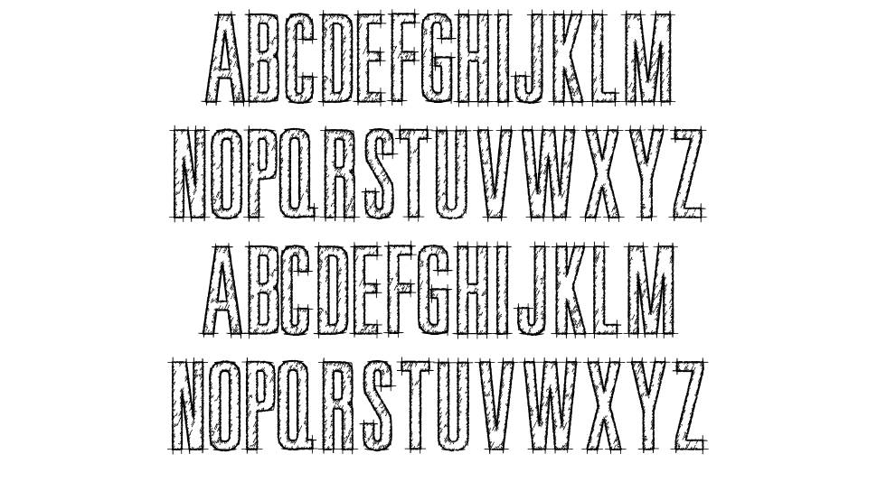 Bluprint font specimens