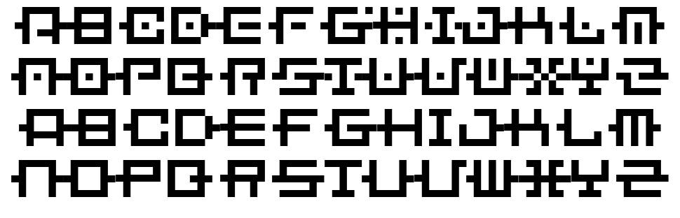 BM Chain font specimens