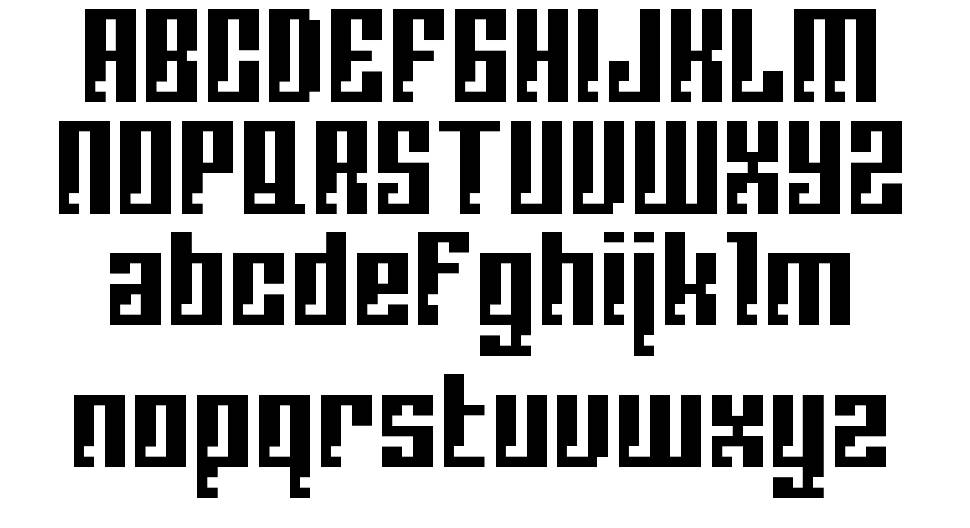 BM Corrode font specimens