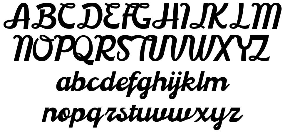 Boardley font specimens