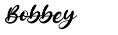 Bobbey font