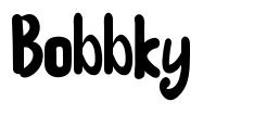 Bobbky font