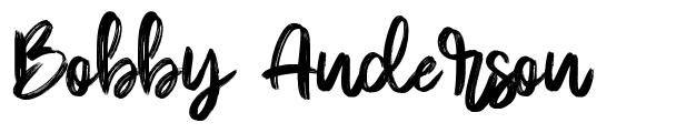 Bobby Anderson font
