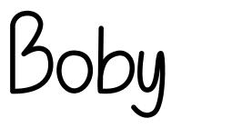 Boby schriftart