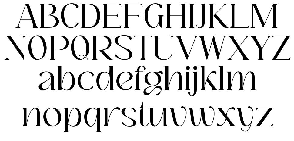 Bochan Serif fonte Espécimes