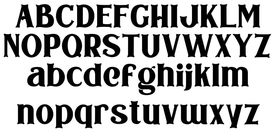 Bodbug font specimens
