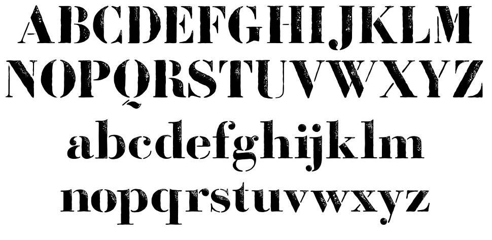 Bodoni Fragile フォント 標本