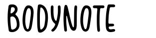 Bodynote шрифт