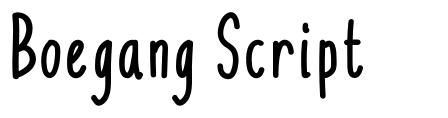 Boegang Script font