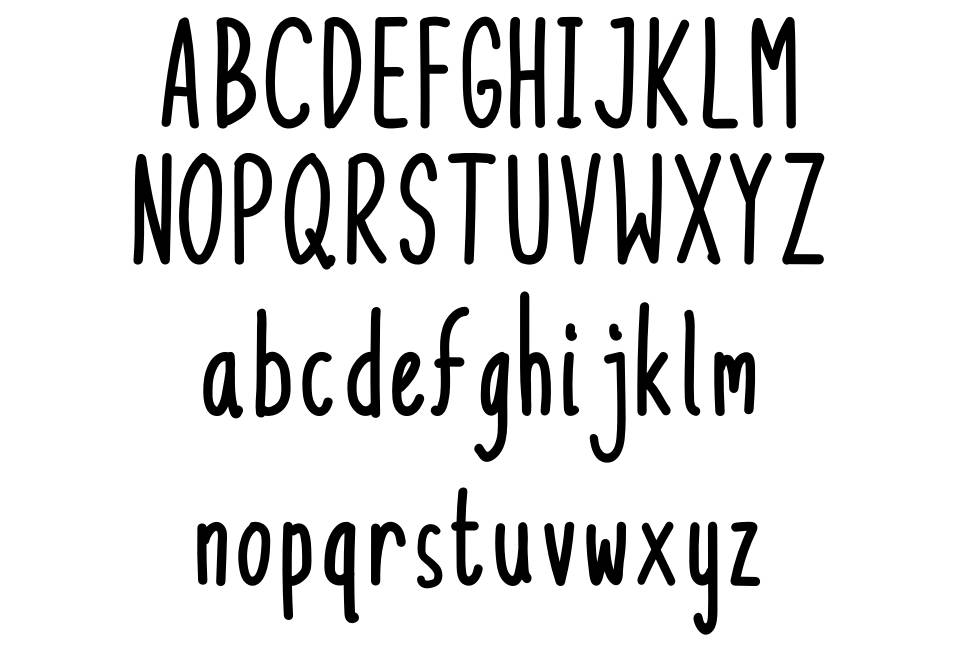 Boegang Script font specimens