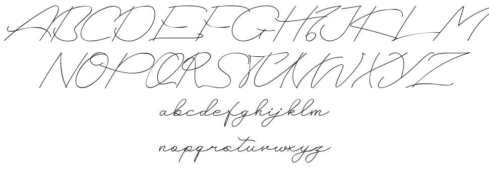 Boelan Sabit Script フォント 標本