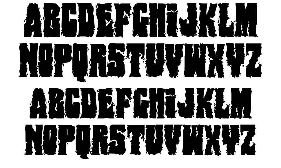 Bog Beast font specimens