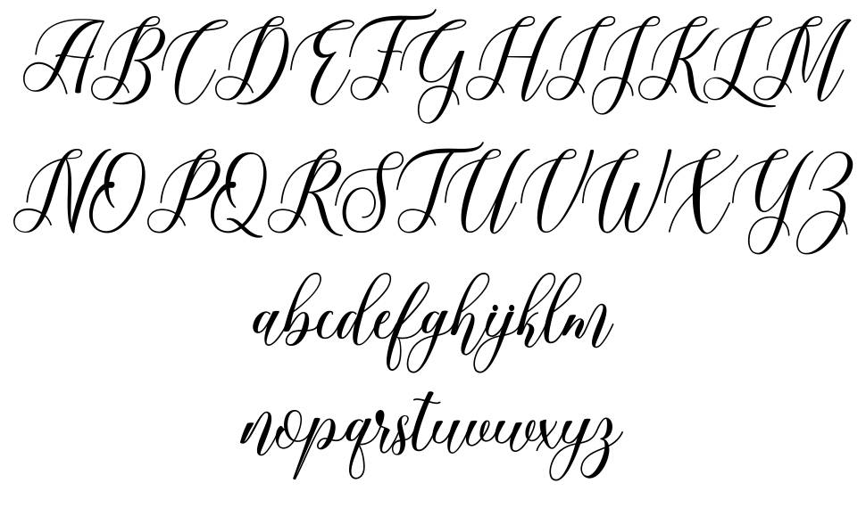 Bohela font specimens