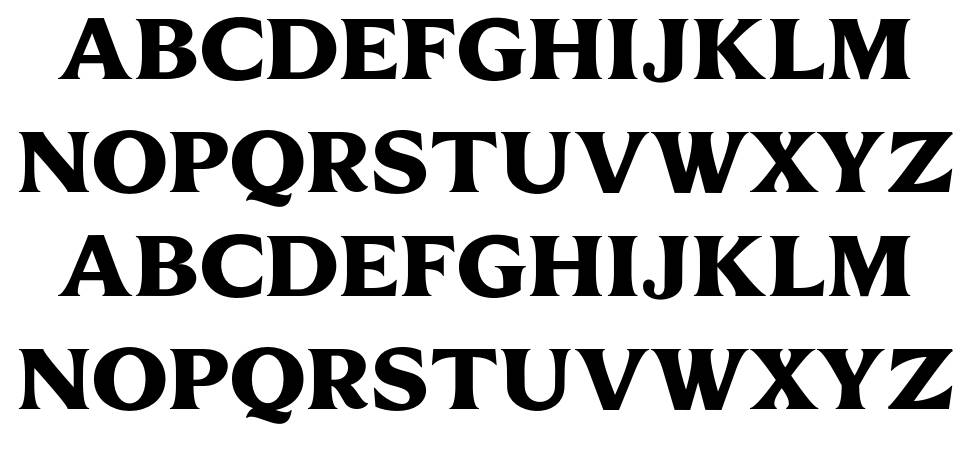 Boheld font specimens