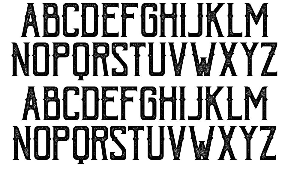 Bohem Press font specimens