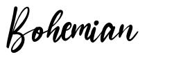Bohemian font