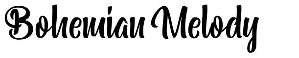Bohemian Melody шрифт
