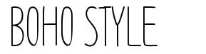 Boho Style font