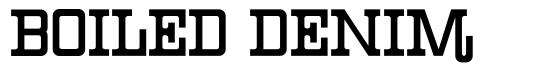 Boiled Denim 字形