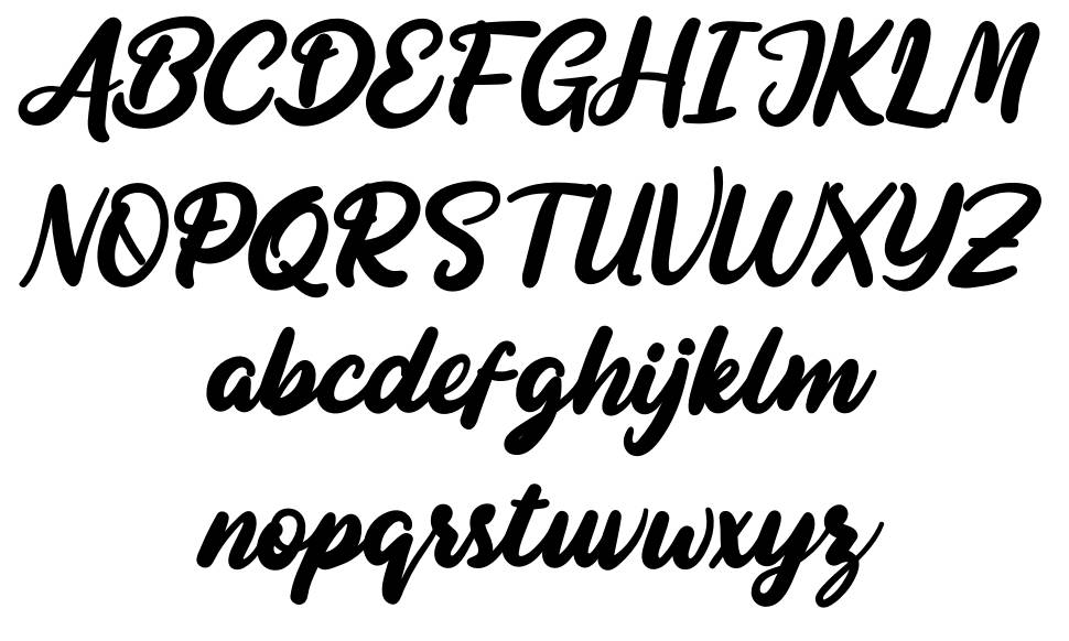 Bojimtes font specimens