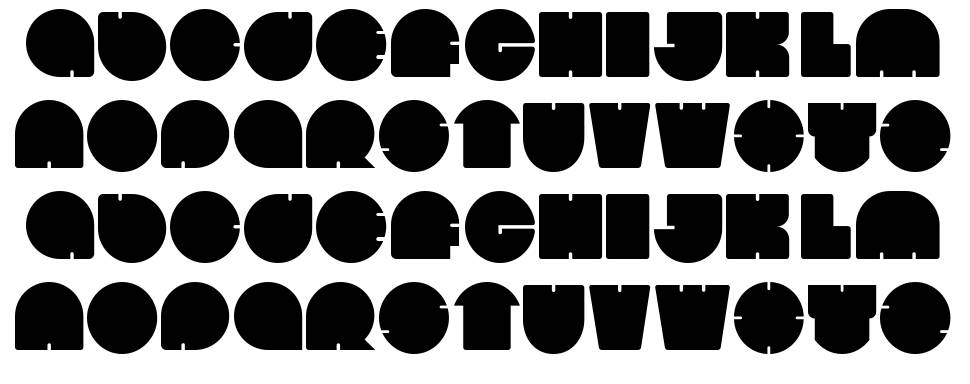 Bola font specimens