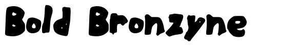 Bold Bronzyne font