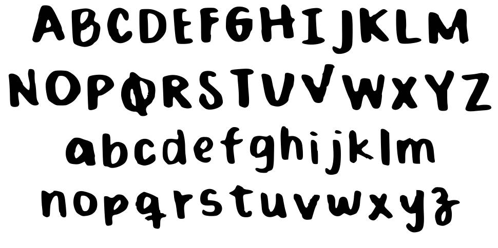 Bold Crayola font Örnekler
