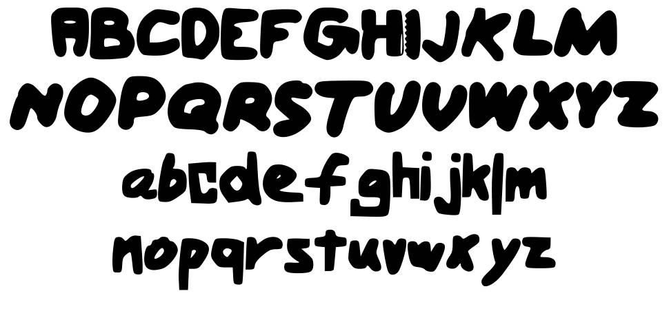 Bold Handwriting font specimens